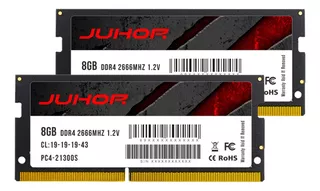 Memoria Ram Junior Ddr4 16g (2x8 Gb) 2666 Mhz Sodimm Para Po