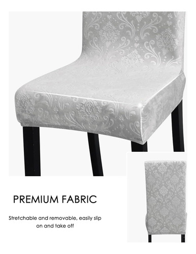 Fundas De Sillas De Comedor, Terciopelo Elástico, Modelo Par
