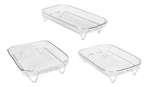 Estantería Para Freidora, 3 Capas, De Acero Inoxidable, Apil