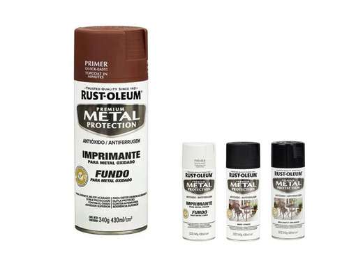 Pack 6 Pintura Aerosol Rust Oleum Metal Protection Colores 