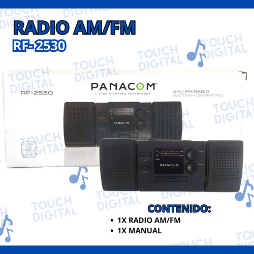 Radio Am/fm Analogica Pilas Parlante Desmontable Panacom C