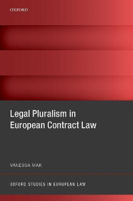 Libro Legal Pluralism In European Contract Law - Vanessa ...