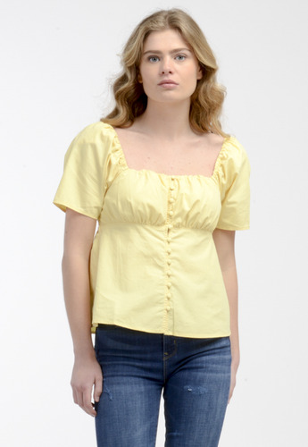 Camisa Mujer Lisa Amarillo Levis A1882-0001