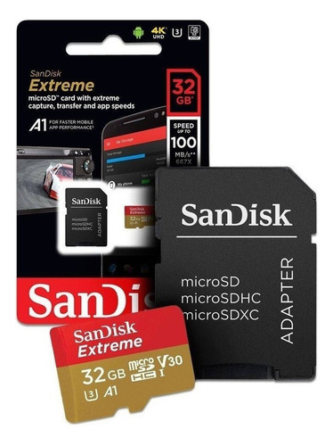 Imagen 3 de 4 de Tarjeta De Memoria Micro Sd Sandisk Extreme 32gb Sdhc