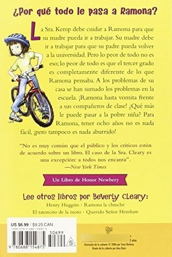 Ramona Empieza El Curso - Cleary, Beverly, de Cleary, Beve. Editorial Harper Collins Español en inglés