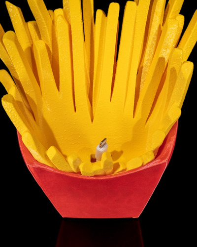 Soporte Celular Papas Fritas 3d