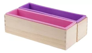 Molde Silicón Rectangular Caja Madera Jabón Artesanal