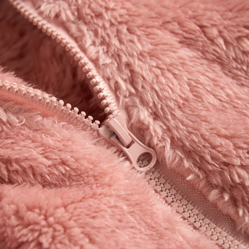 Conjunto De Invierno De Felpa Grueso Bebé1-3a Con Cremallera Coral 2-3 A