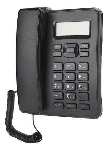 Telefono Fijo Escritorio Alambrico Pantalla Lcd Kx-t6001cid Color Negro