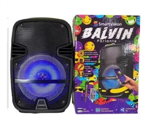 Parlante Cabina Balvin 8 Usb Recargable Y Energi Microfono