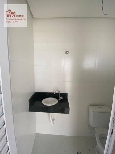 Imagem 4 de 15 de Cobertura Com 95 M² Total - 2 Dormitórios, 2 Vagas - À Venda Por R$ 350.000 - Vila Progresso - Santo André/sp - Co0942