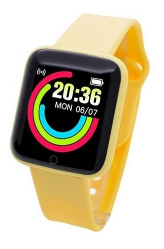 Smartwatch Reloj Inteligente Y68 Yellow Bluetooth Ade