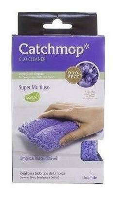 Imagem 3 de 5 de Esponja Microfibra Super Multiuso Lilás Eco Cleaner Catchmop