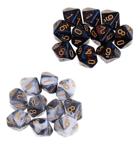 D10 Dados Dice De Diez Caras Números Para Dungeons And