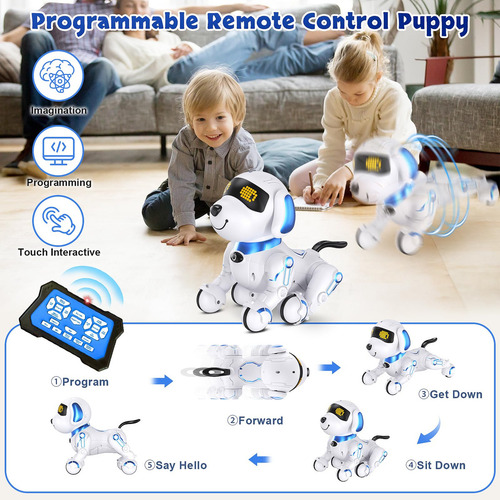 Robot Perro Interactivo Con Control Remoto Y 17 Funciones