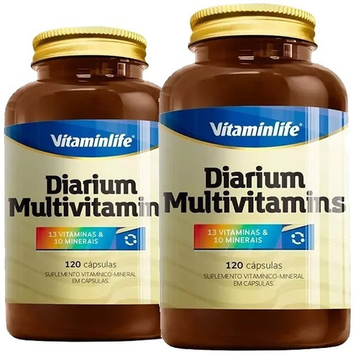 Kit 2 X Diarium Multivitamins 120 Cápsulas - Vitamin Life