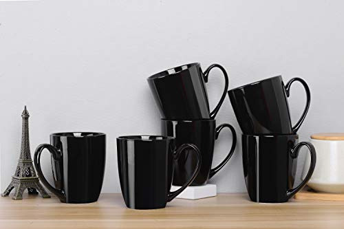 Juego De 6 Tazas De Porcelana De 13 Onzas, Juego De Tazas De
