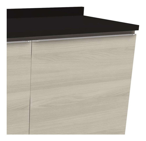 Balcão De Cozinha Com Tampo Kas 2 Pt Nacre 120 Cm