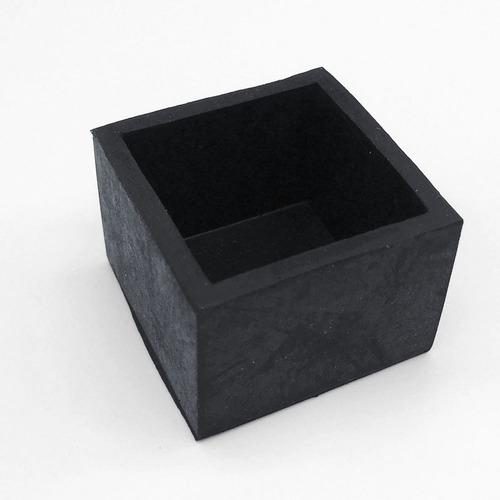 Imagem 2 de 7 de Ponteira Pé Externo Borracha Mesa 25x25 Mm - 8 Peças