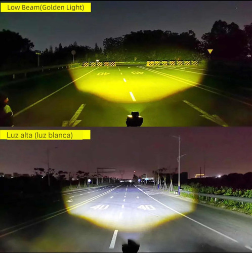 Neblinero Led Láser Rectangular Doble Función Largo Alcance