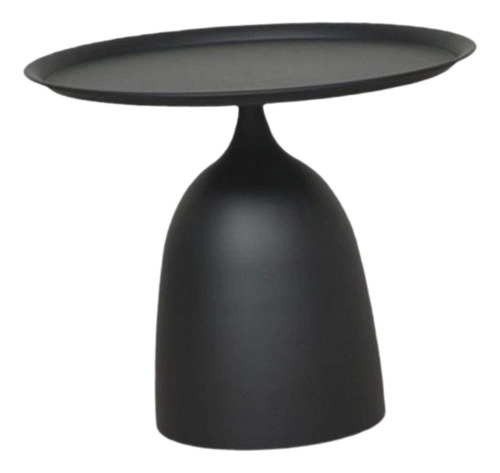 Mesa Auxiliar Pequeña, Mesa De Bebidas Forma Corta Negra