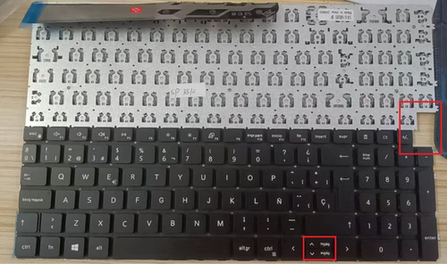 Teclado Para Laptop Inspiron 16 7610 Nsk-dehabw A02 15 7510 Negro Español España