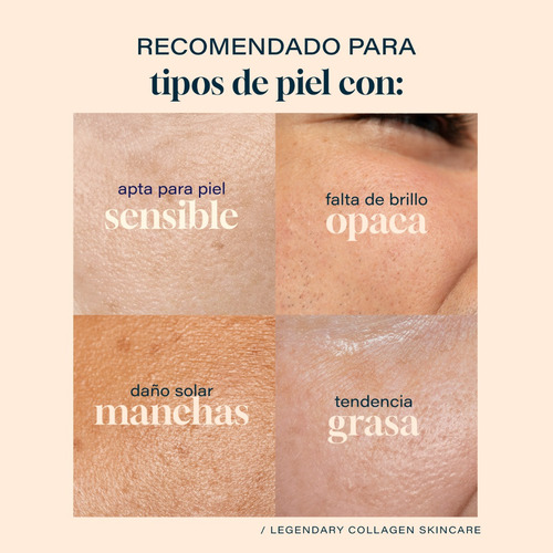 Imagen 6 de 7 de Crema Aclarante Facial 60ml Vitamina C Colageno Filtro Solar