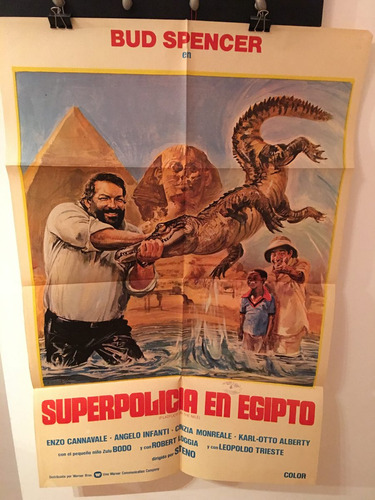 Afiche De Cine Original - Superpolicia En Egipto