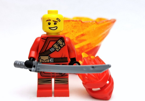 Lego Ninjago: Ninja Rojo Kai Fs Figura Original Set 70674 (Usado)