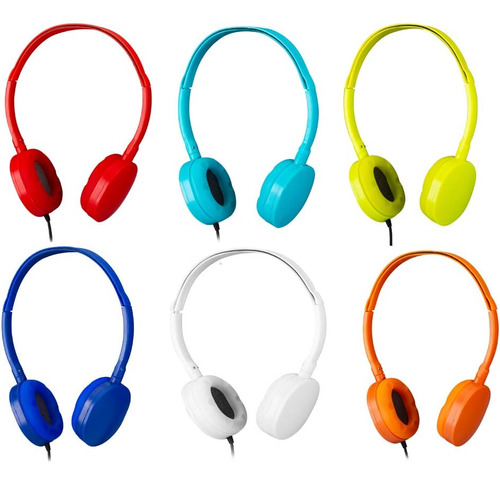 Ymj Bulk Headphones Paquete De 6 Audífonos Escolares Para 