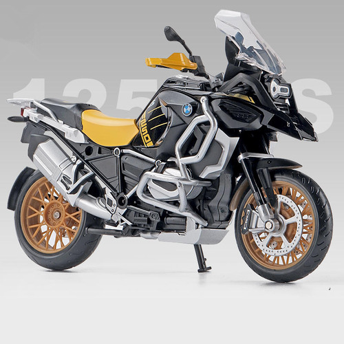 1/12 R1250gs Miniatura Modelo Moto Con Luz Y Sonido Base [u]