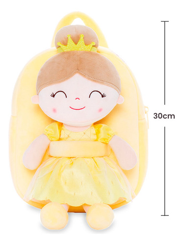 Boneca E Mochila Gloveleya By Metoo Original Princesa Bela