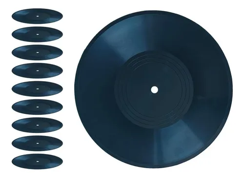 Mini Zozi Discos De Vinilo En Blanco En Blanco De 12 Falsos