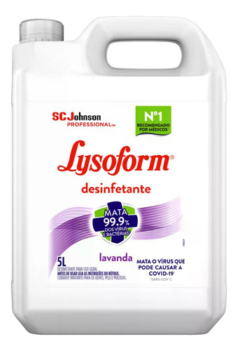 Desinfetante Lavanda Lysoform 5l