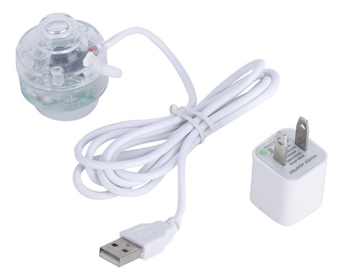 Pecera Sumergible Led Con Burbujas Coloridas Para Acuarios