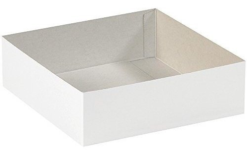 Fondo De Caja De Regalo Aviditi, 10  X 10  X 3  , Blanco (pa