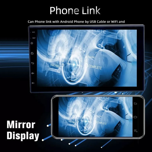 Imagen 3 de 5 de Radio Reproductor 7 Pulgadas Android 10 Wifi Gps Camara, Bt