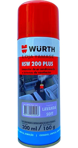 Higienizador De Ar Condicionado Wurth Hsw Led Lavanda Soft