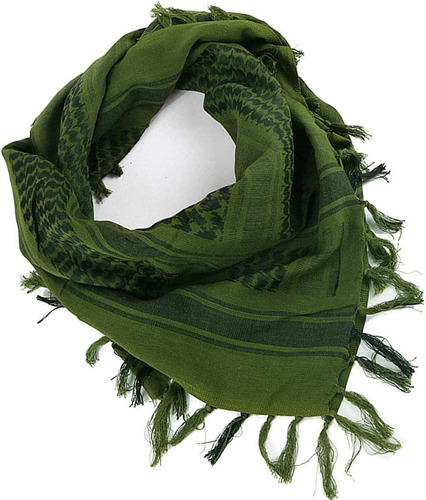 Free Soldier Scarf, Cotton With Tassel, 109x109cm, X2u Aa Aa
