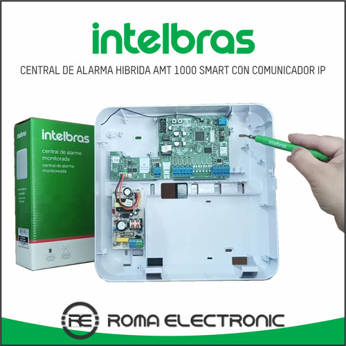 Kit De Alarma Ip Hibrida Intelbras Con Sensores Inalambricos