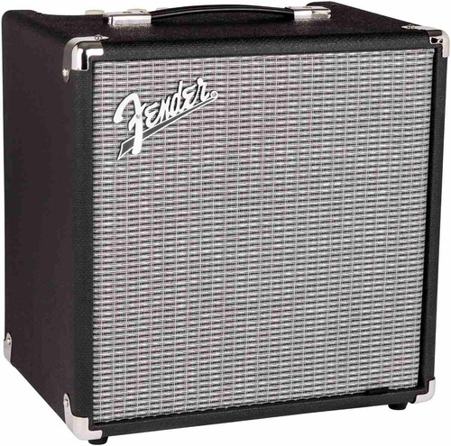 Alto-falante Fender Rumble 25 V3 25w, 8 alto-falantes, amplificador de baixo, preto/prata