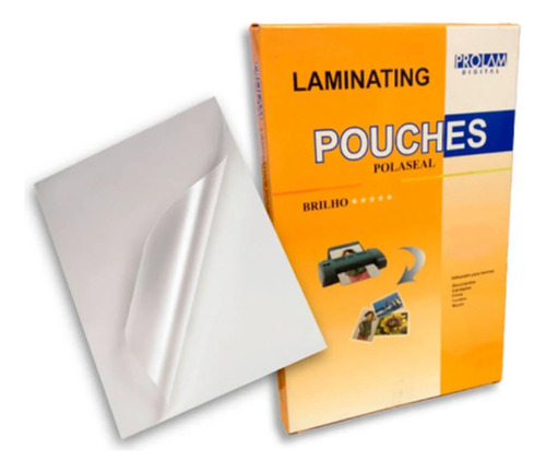 Bolsa Para Plastificar Ggp Polaseal 33.6cm Do Comprimento 22.2cm Da Largura Kit X 100 Unidades
