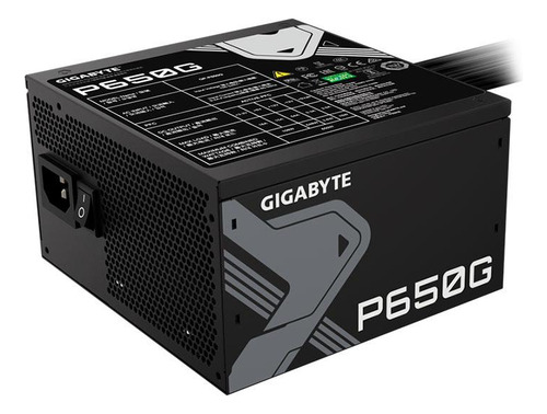Fonte Gigabyte P650g, 650w, 80 Plus Gold, Preto,