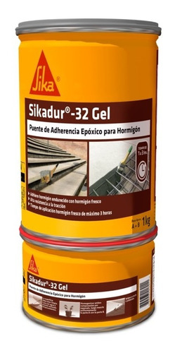 Puente De Adherencia Para Hormigón Sikadur-32 Gel 1 Kg