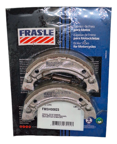 Zapata De Freno Fras-le Fmsh00823 Yamaha Ttr 125 98/04