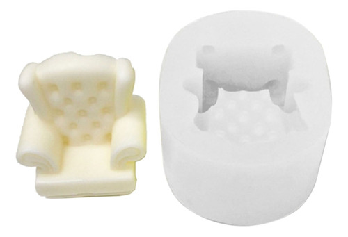 (4 #mold) Molde De Silicona Para Sofá Pequeño Para Asiento H