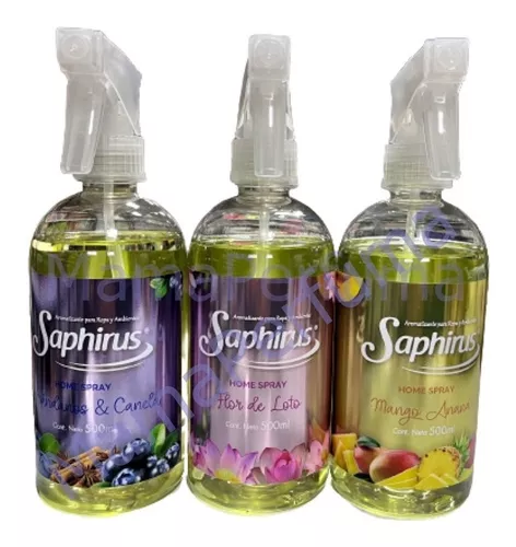 Saphirus Aromatizador Home Spray 500cc -pack 6 Unidades