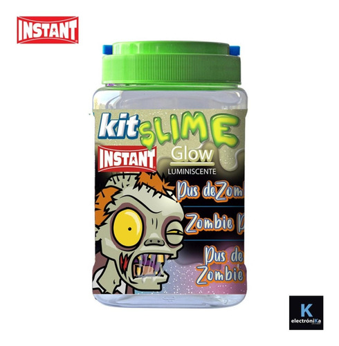 Kit Crea Slime 2,6 Litros Zombie + Accesorios Ins 15941