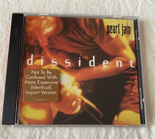 Pearl Jam - Dissident Cd Maxi Como Nuevo! P78