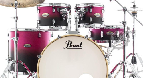 Bateria Pearl Decade Raspberry 20,10,12,14 Ferragens